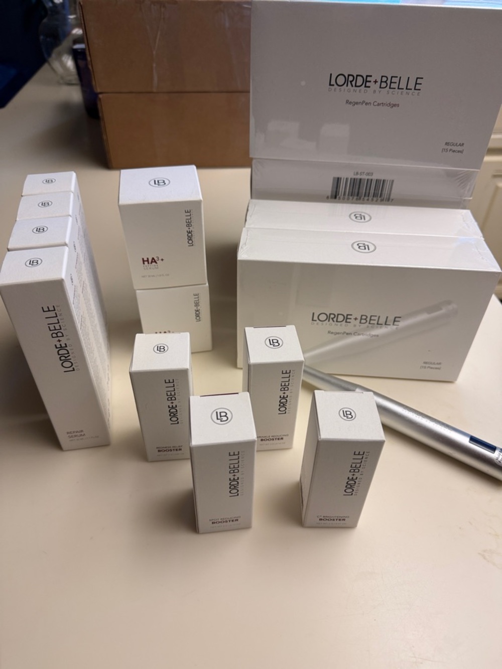 Lorde + Belle Skincare Lot Including Regen Pen